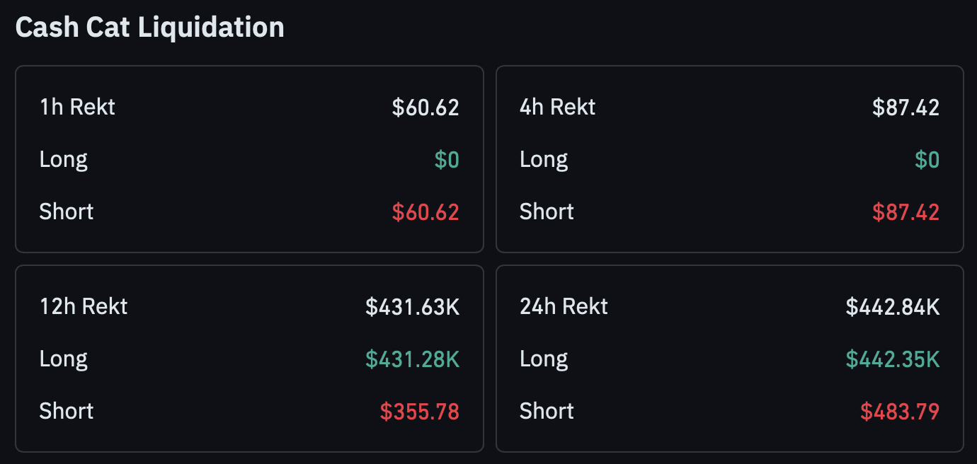 CASHCAT 24小时回调16%,若守住关键支撑,$0.144仍有望